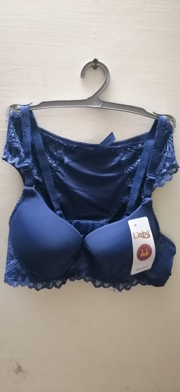 Blue Colour Sexy Beautiful Bra and Panty Set - Islamabad