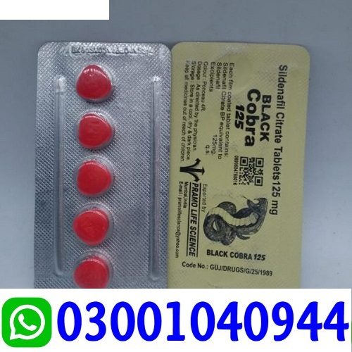 Black Cobra 125mg Tablets in Muridke | 03001040944