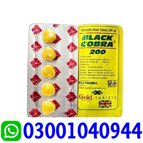 Black Cobra 200mg Tablets in Muridke | 03001040944