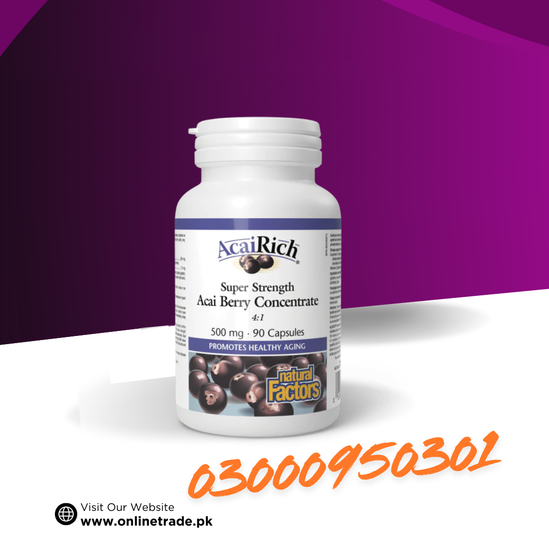 Natural Factors AcaiRich Super Strength Acai Berry Concentrate In Paki