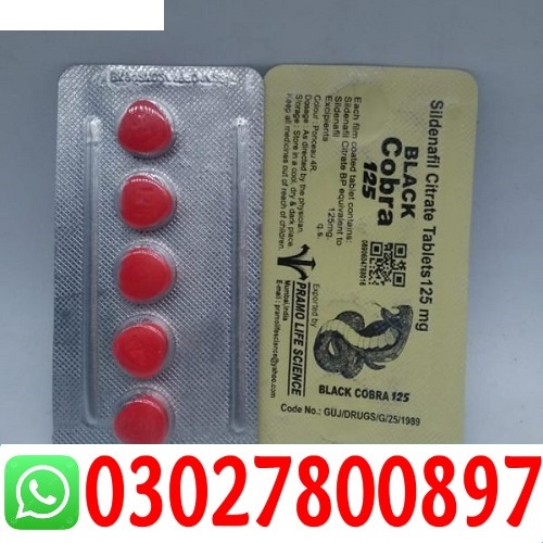 Black Cobra 125mg Tablets in Sahiwal | 0302.7800897 - Sahiwal