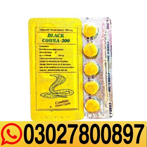 Black Cobra 200mg Tablets in Chaman - 03027800897
