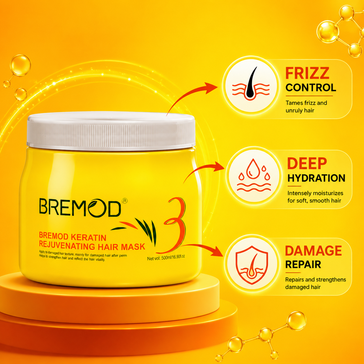 Bremod keratin rejuvenating hair mask price in Daska