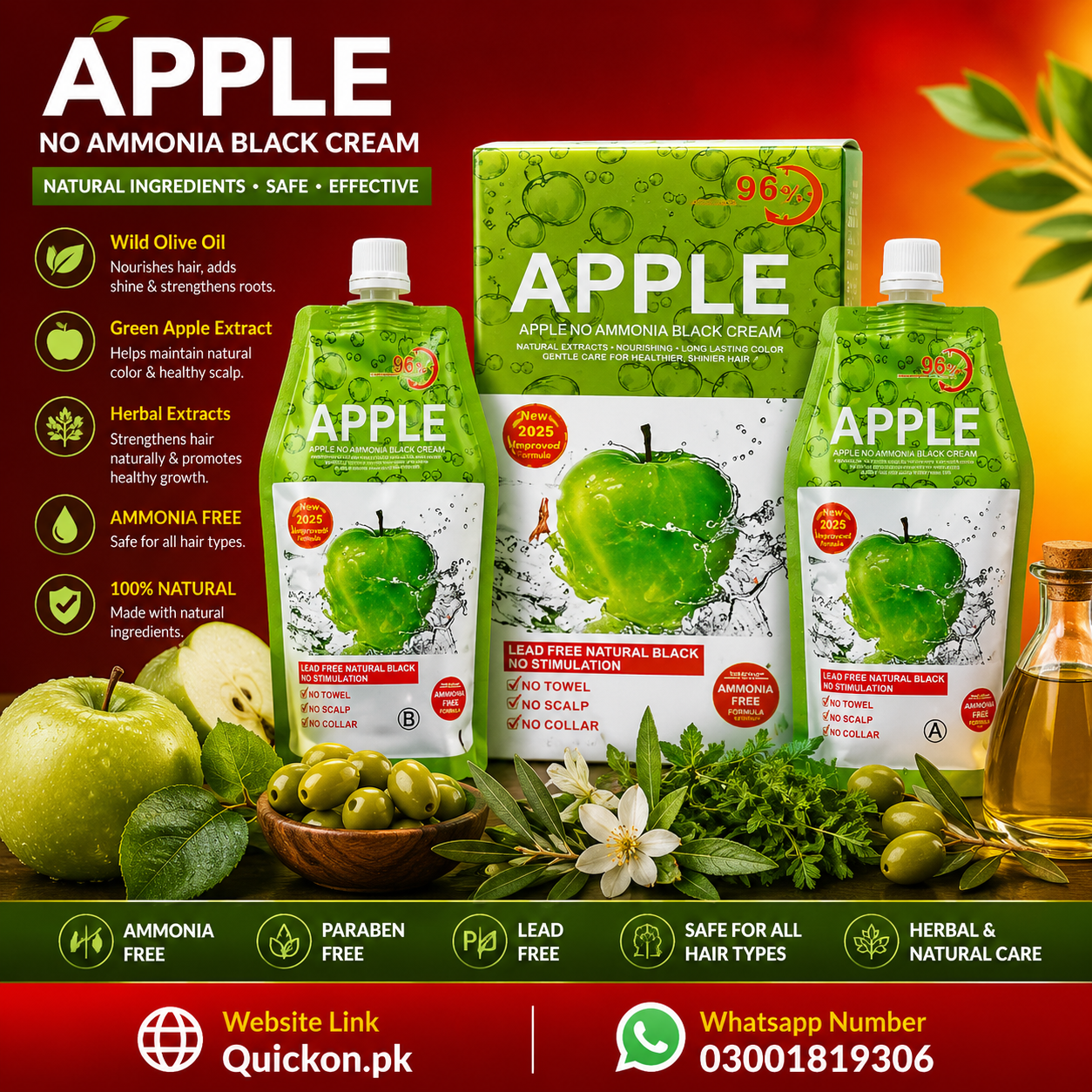 Apple hair color price in Burewala- 03001819306