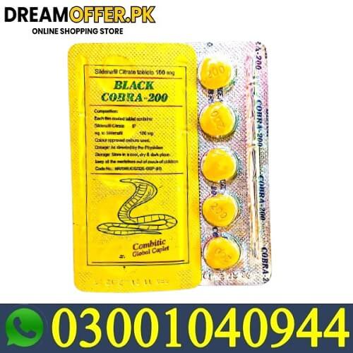 Black Cobra 200mg Tablets in Hyderabad- 03001040944