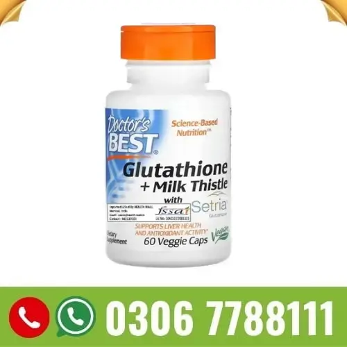 Doctors Best Glutathione Milk Thistle 60 Capsules Sialkot - 0306778811