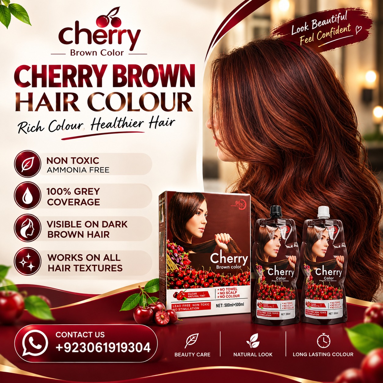 Buy Cherry Brown Hair Color in Pakistan – Original & Affordable