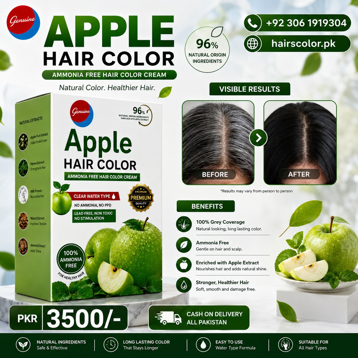 How to Use Apple Hair Color at Home for White Hair