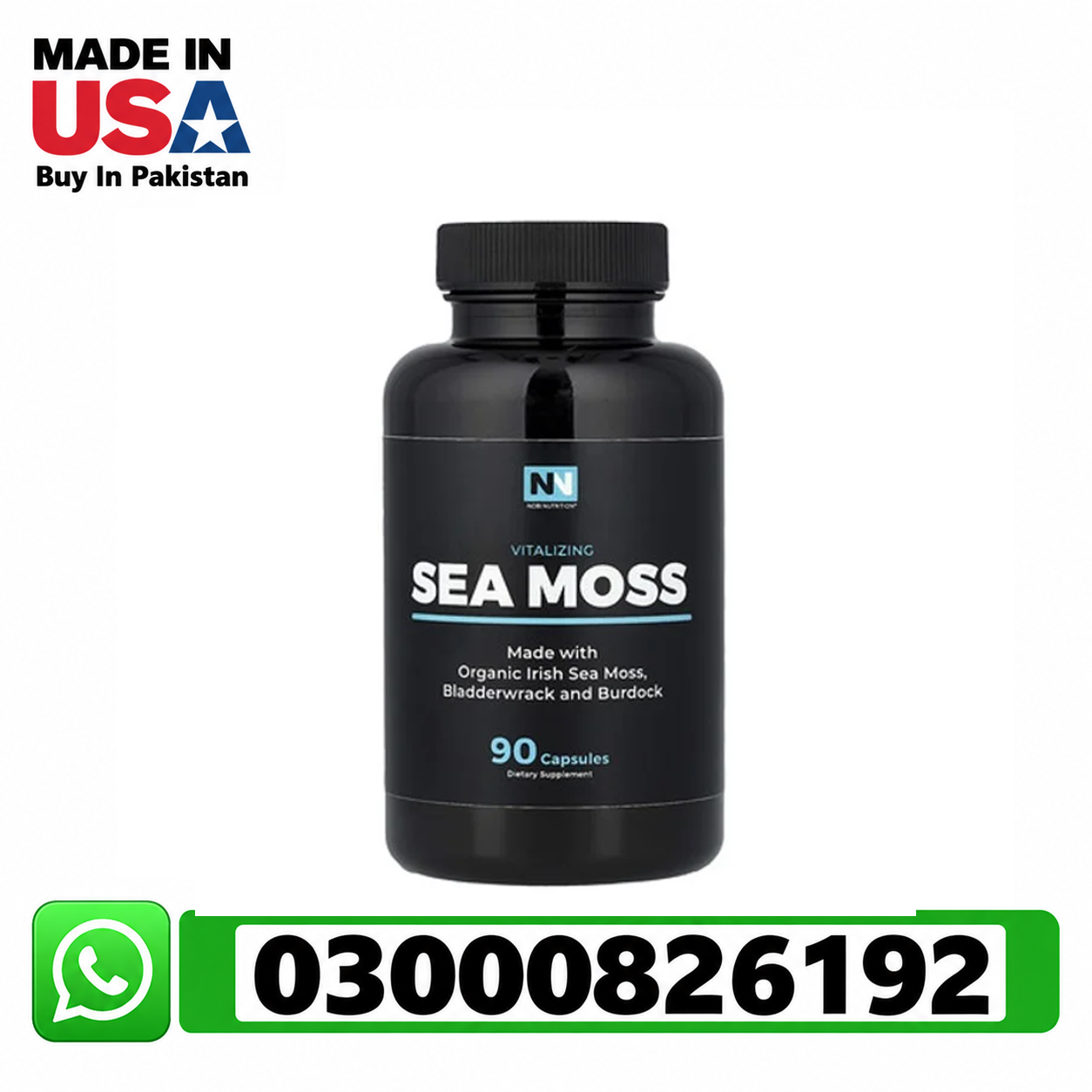Nobi Nutrition Sea Moss 90 Capsules in Kahror Pakka | 03000826192