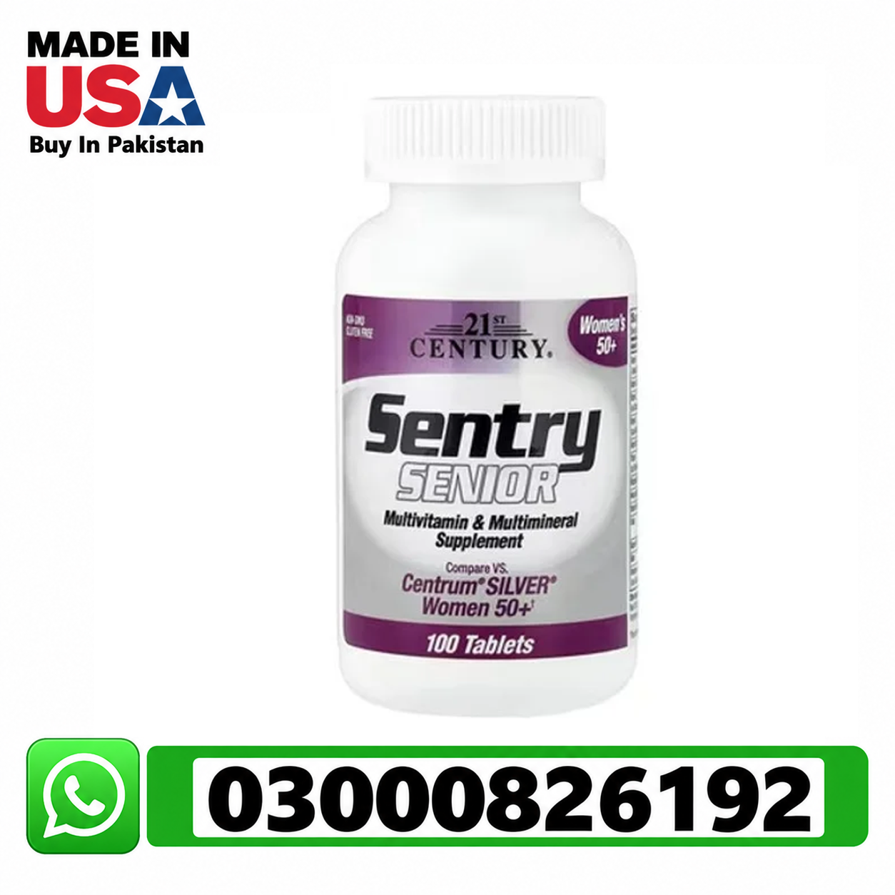 21st Century Sentry Senior Multivitamin Tab in Kasur | 03000826192