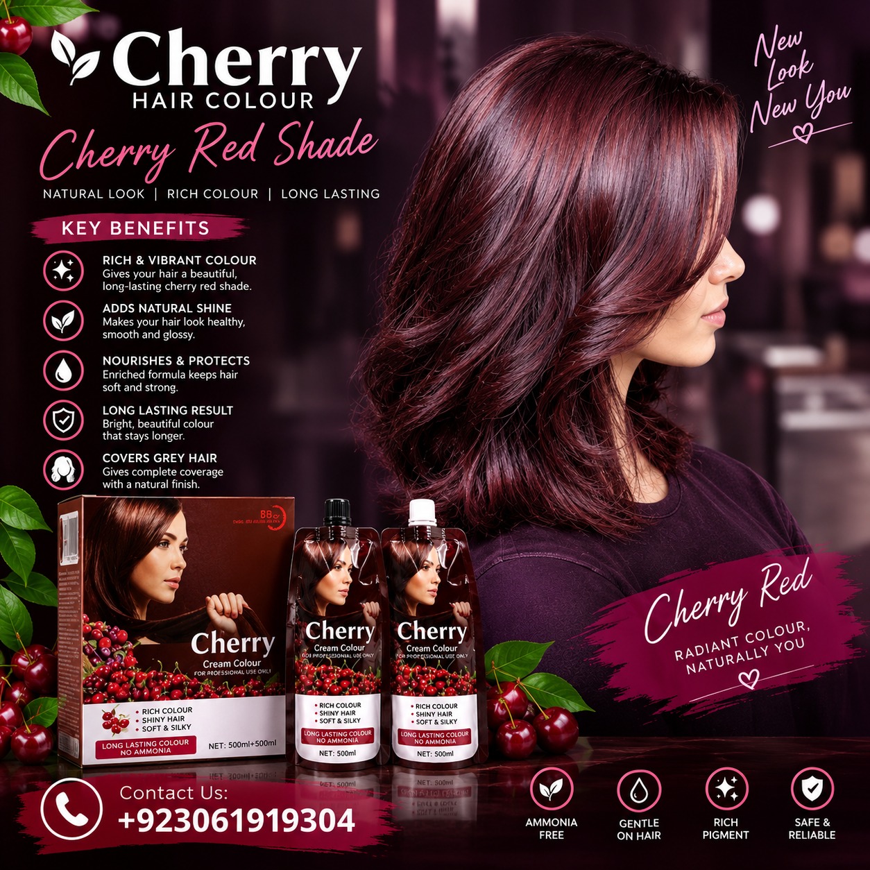 Buy Cherry Brown Hair Color at Best Price in Pakistan