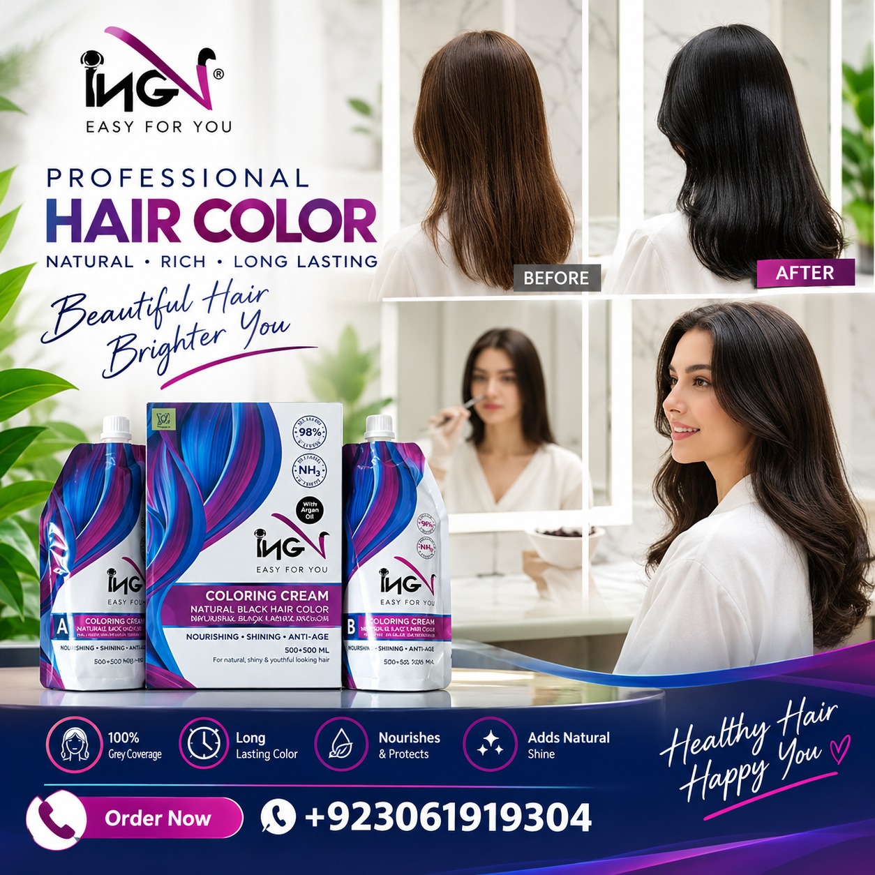 Where to Buy ING Hair Color Cream Online in Pakistan